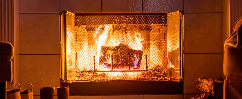 Mendota Hearth Landscape Fireplace Installation in Somerset, New Jersey