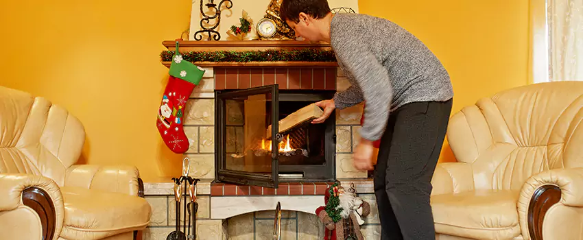 Rusted Metal Fireplace Restoration in Somerset, New Jersey